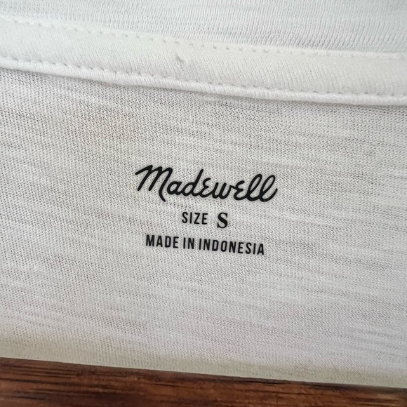 Madewell 100% Cotton Women’s Tank Top V Neck White Classic Size Small - Picture 3 of 9